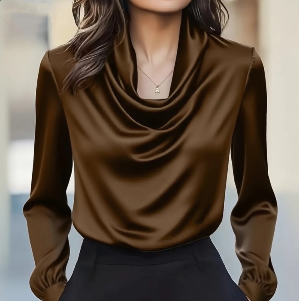 Herbstmode elegantes Temperame – Shirt Camp Collar Bewertung und Preis