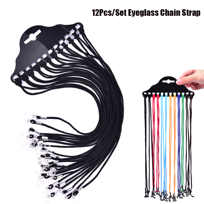 12 Teile/satz Mehrfarbige Sonn – Sunglass Retainer Cord Bewertung und Preis