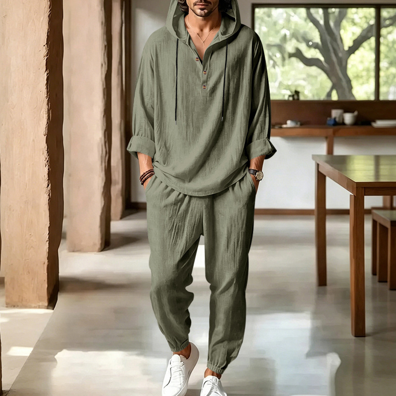 Herren Sommer Leinen 2-Teilige – Short Linen Drawstring Bewertung und Preis