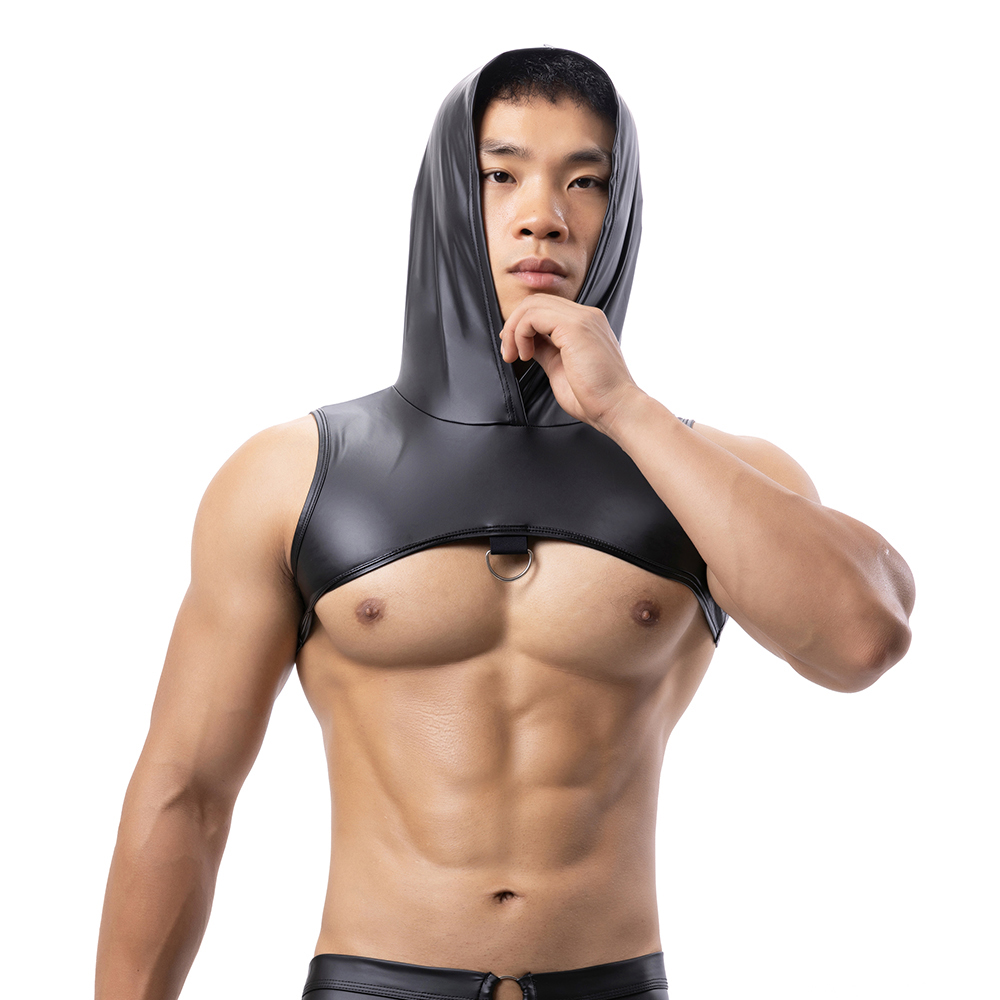 Männer Kunstleder Mit Kapuze F – Tank Top Muscle Bewertung und Preis