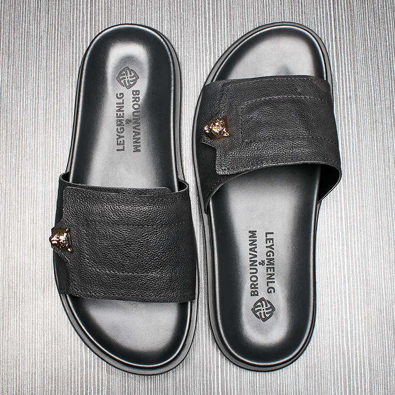 2025 neue Echtes Leder Haussch – Flip Flop Leather Men Bewertung und Preis