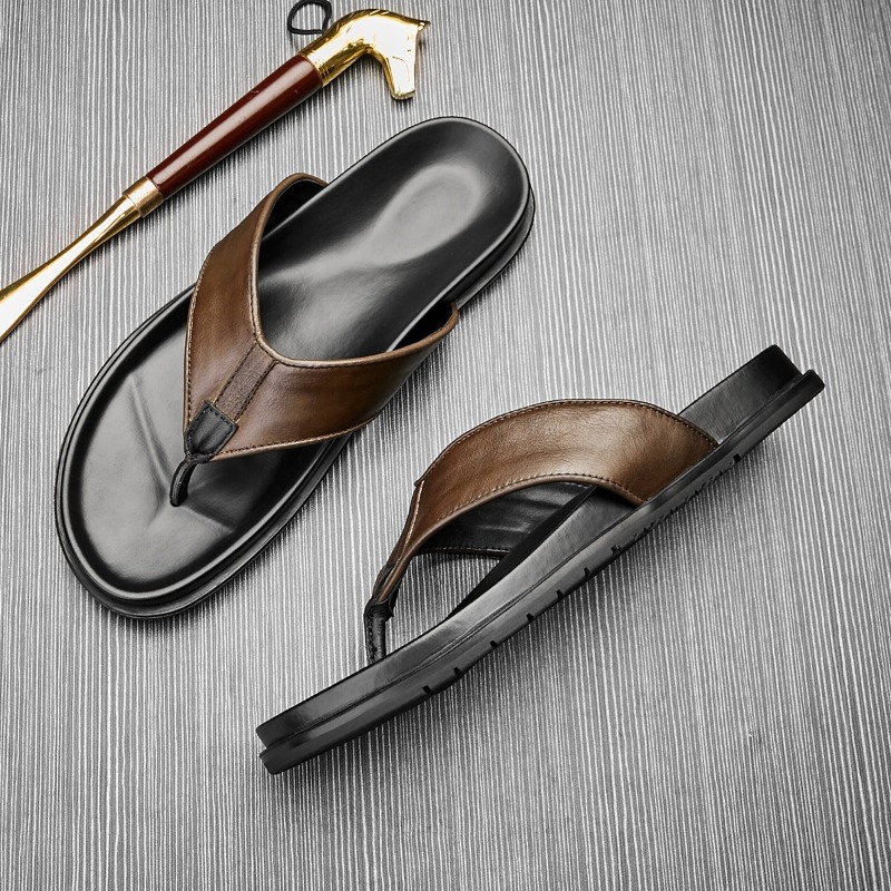 2026 Sommer Neue Herren Echtle – Flip Flop Leather Men Bewertung und Preis